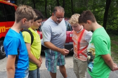 Das Geocache-Team rückt aus