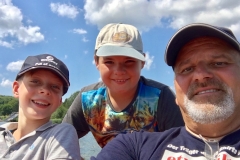 Selfie auf dem Tretboot
