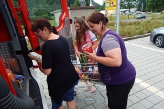 Der Supermarkt wurde geplündert