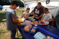 Der Brunch wird vorbereitet