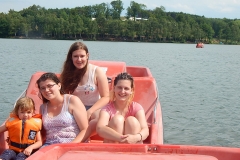 Auf dem Bostalsee.