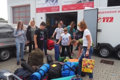 Auch die größten Taschen werden mitgenommen